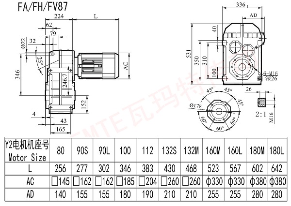 FA FH FV87減速機圖紙 FA FH FV87減速機圖紙